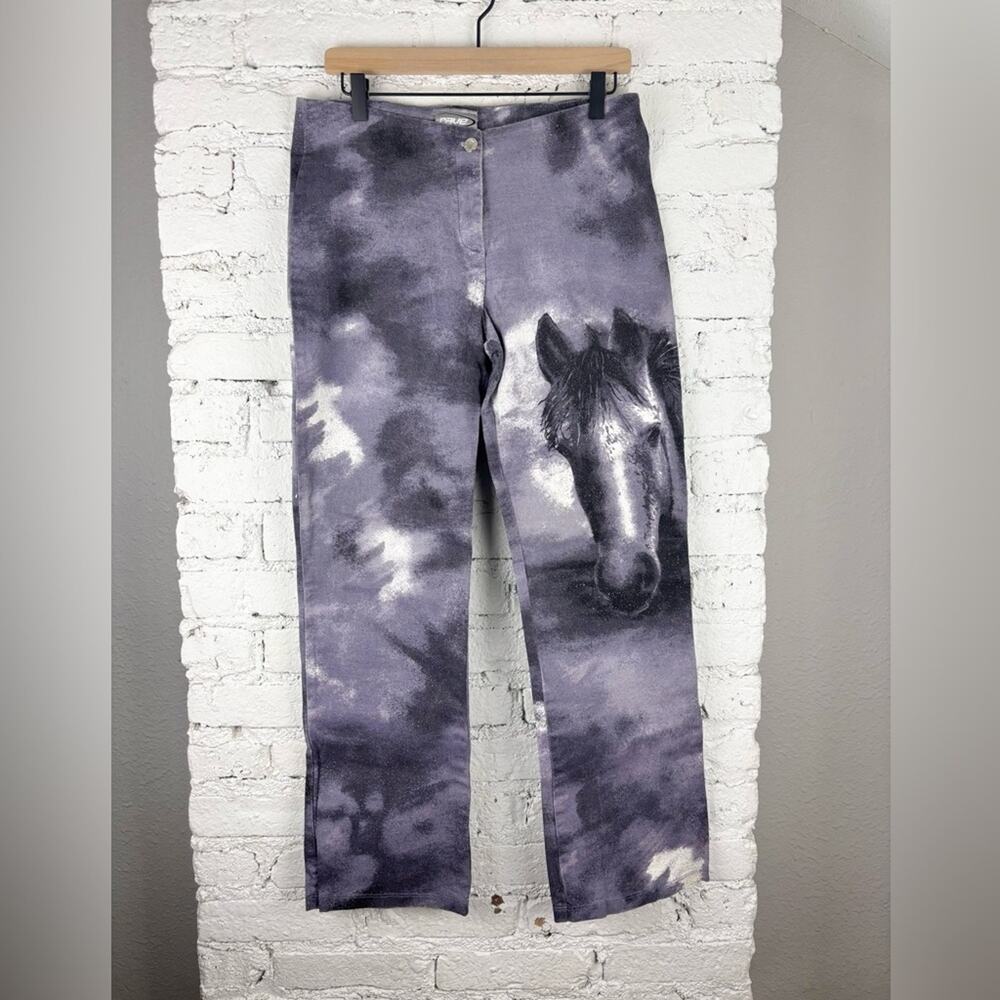 Rare Vintage Rave Stretch Horse Glitter Pants